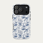 Akita Blue Toile Phone case