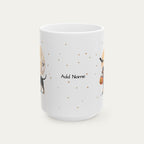 Custom Dachshund SH Black and Tan Halloween mug