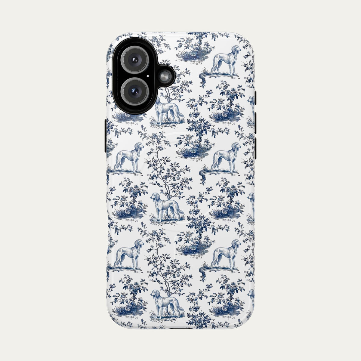 Saluki Blue Toile Phone case