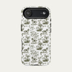 English Springer Spaniel Sage Green Toile phone Case