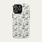 French bulldog Sage Green Toile phone Case