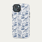 Vizsla Blue Toile Phone case