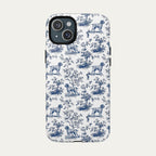 Wirehaired Pointing Griffon Blue Toile Phone case