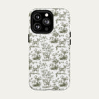 Chihuahua Shorthaired Sage Green Toile phone Case