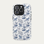 English Springer Spaniel Blue Toile Phone case