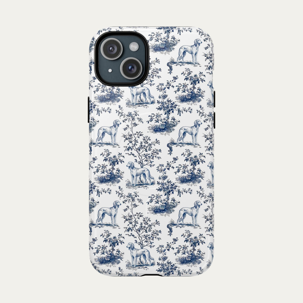 Saluki Blue Toile Phone case