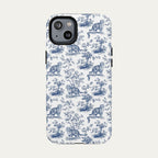 Scottish Fold Cat Blue Toile Phone case