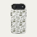 Great pyrenees Sage Green Toile phone Case