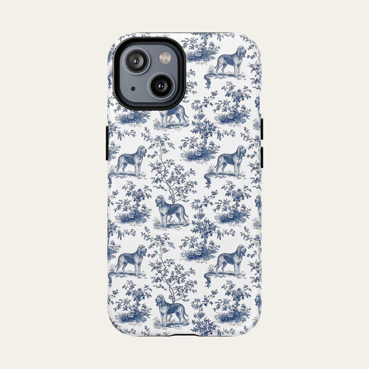 Bloodhound Blue Toile Phone case