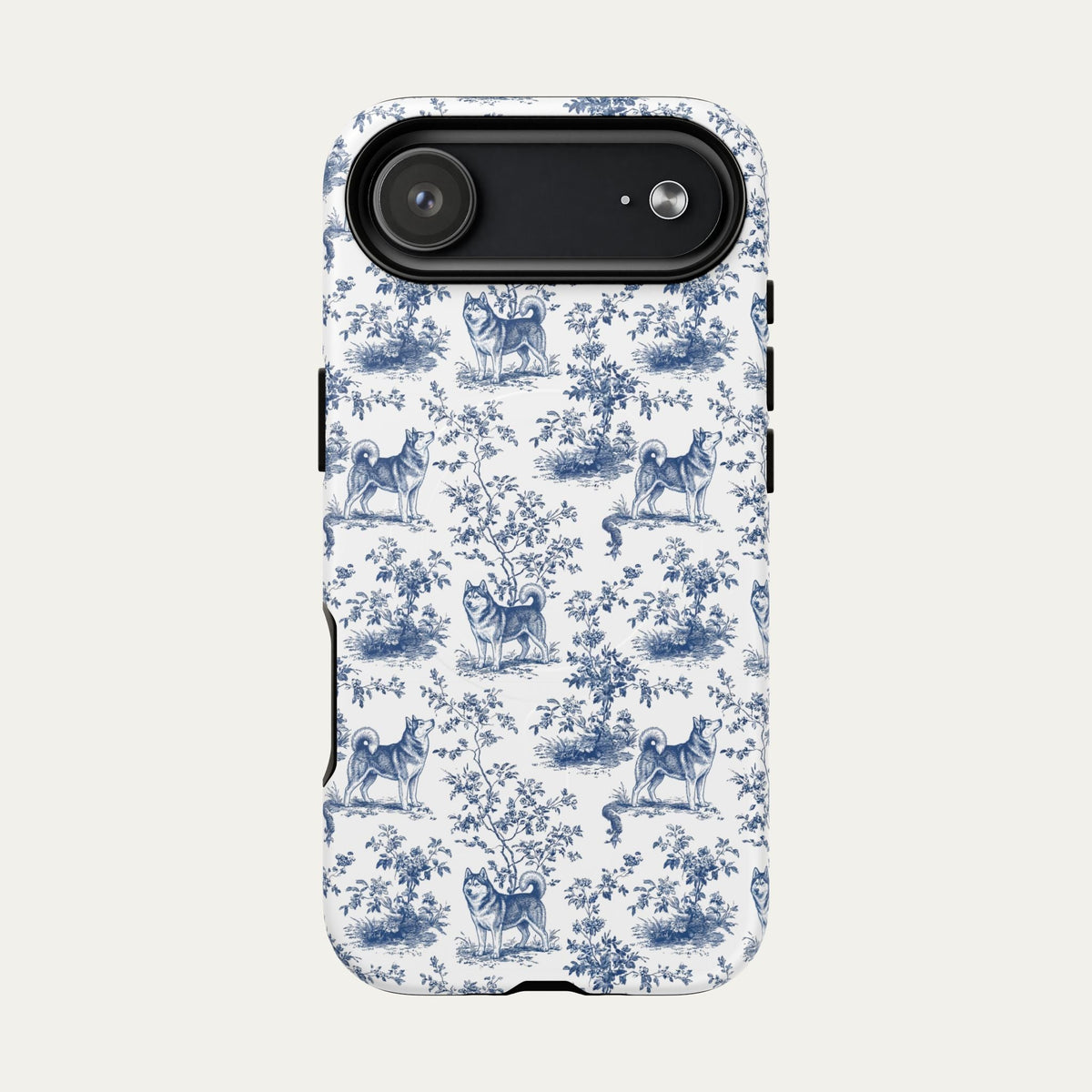 Husky Blue Toile Phone case