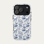 Rhodesian Ridgeback Blue Toile Phone case
