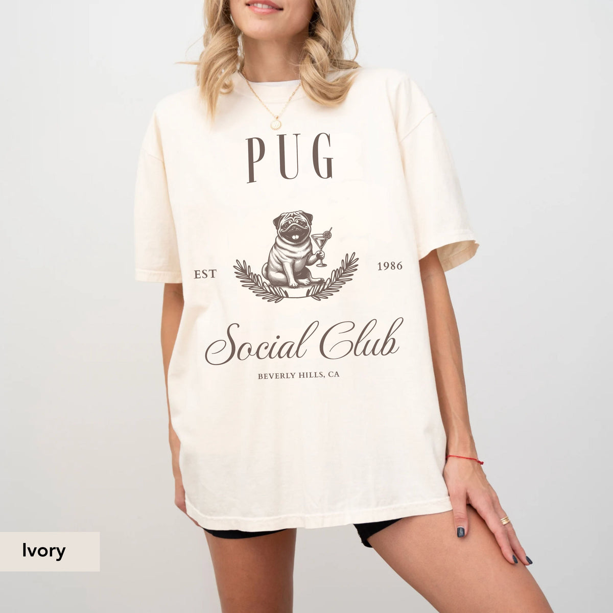 Pug Social Club Dog T-Shirt – Unisex Cotton Tee