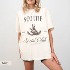 Scottish Terrier Social Club Dog T-Shirt – Unisex Cotton Tee