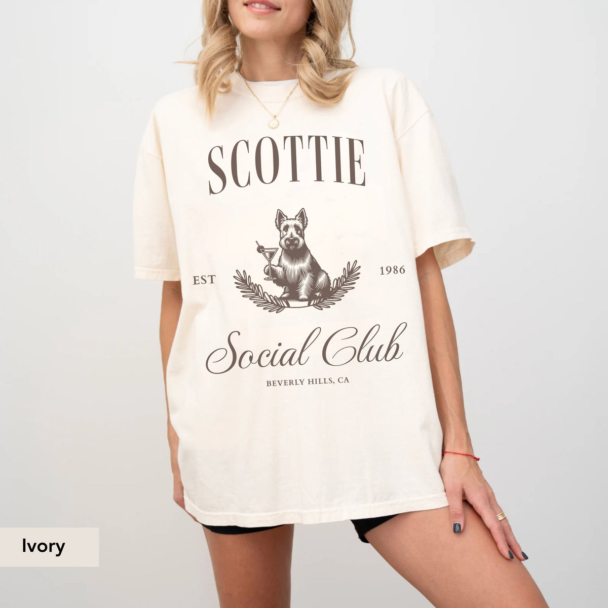 Scottish Terrier Social Club Dog T-Shirt – Unisex Cotton Tee