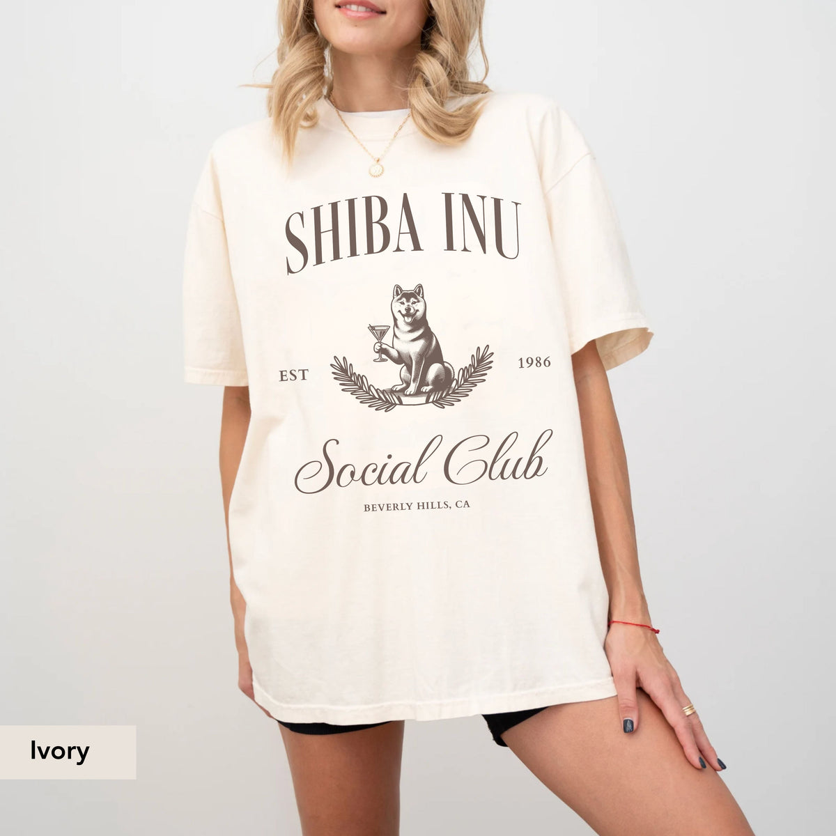 Shiba Inu Social Club Dog T-Shirt – Unisex Cotton Tee