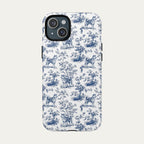 Akita Blue Toile Phone case