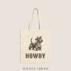 Howdy Scottish Terrier Tote Bag