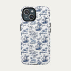 Pitbull Blue Toile Phone case