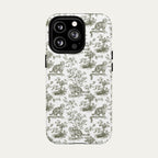 Scottish Fold Cat Sage Green Toile phone Case