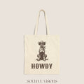 Howdy Doberman Tote Bag