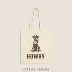 Howdy Doberman Tote Bag