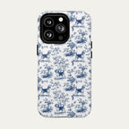 Beagle Blue Toile Phone case