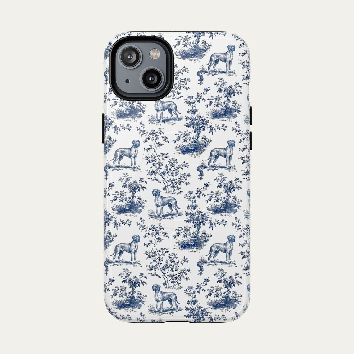 Great Dane Blue Toile Phone case