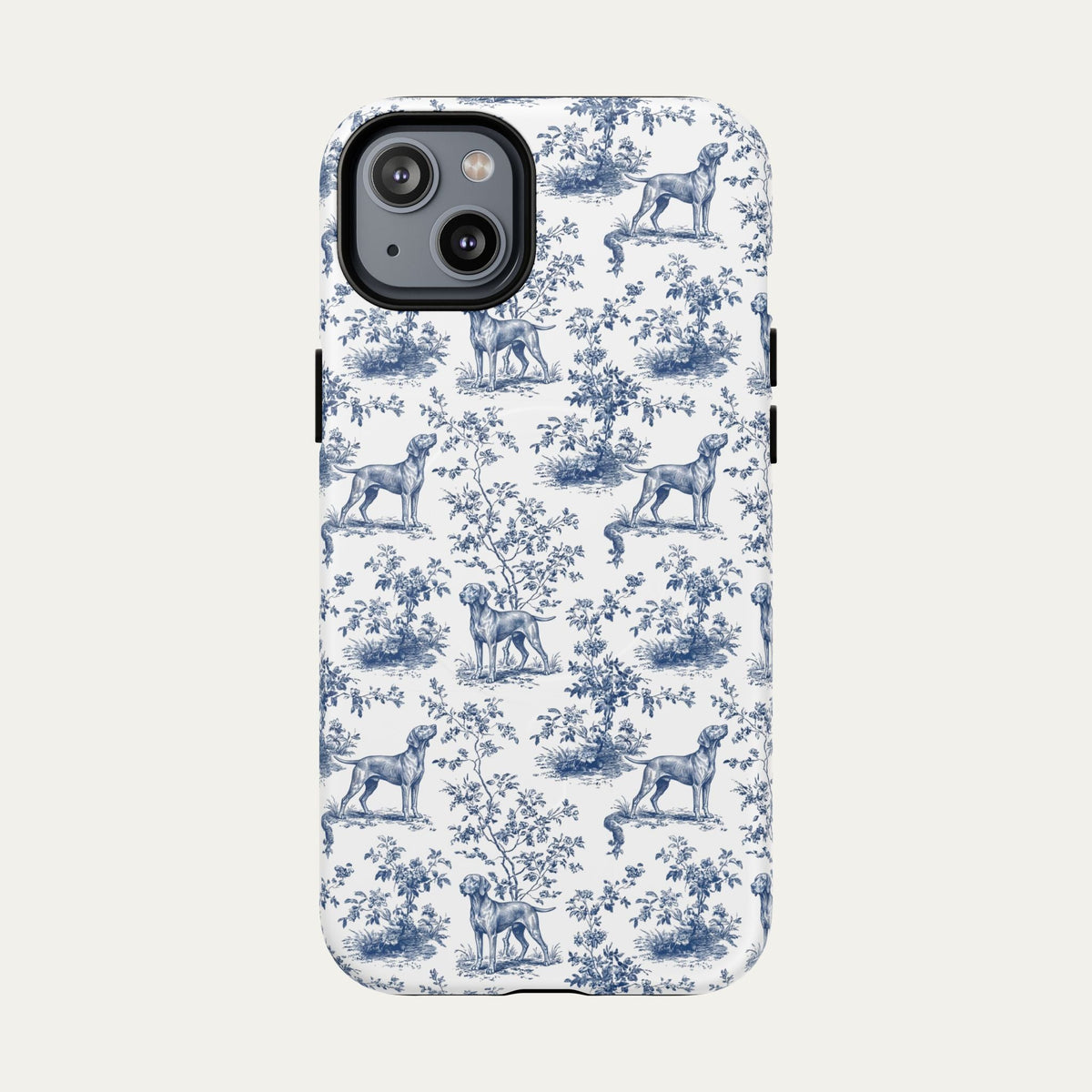 Vizsla Blue Toile Phone case