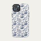 Saluki Blue Toile Phone case