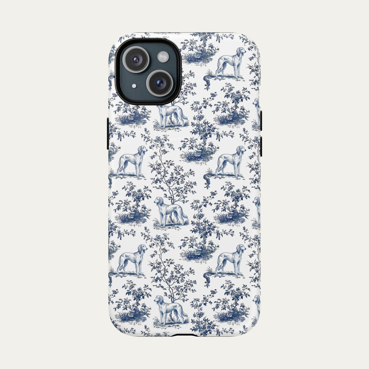 Saluki Blue Toile Phone case