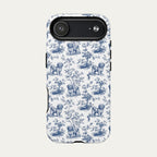 Havanese Blue Toile Phone case