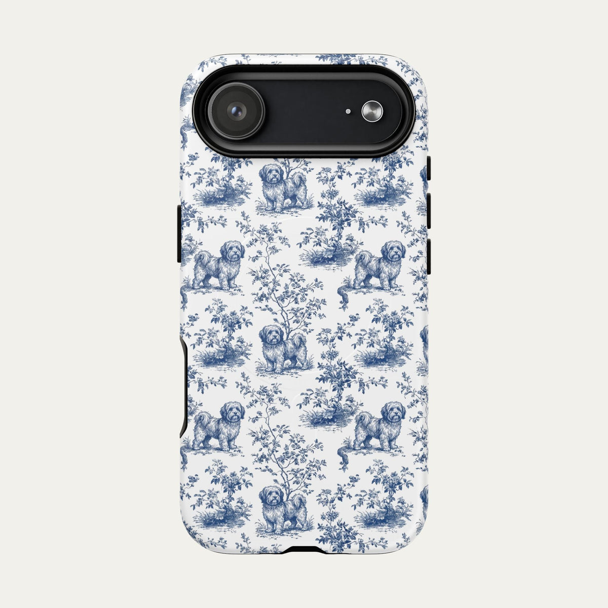 Havanese Blue Toile Phone case