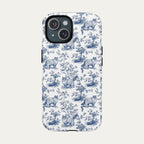 Ragdoll Cat Blue Toile Phone case