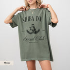 Shiba Inu Social Club Dog T-Shirt – Unisex Cotton Tee