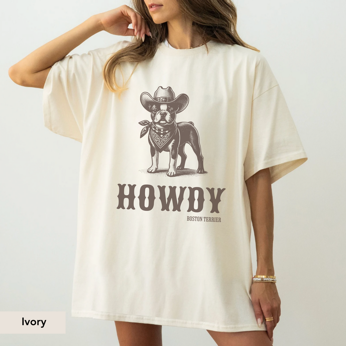 Howdy Boston Terrier Shirt