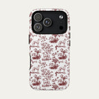 Sloughi Burgundy Toile phone Case