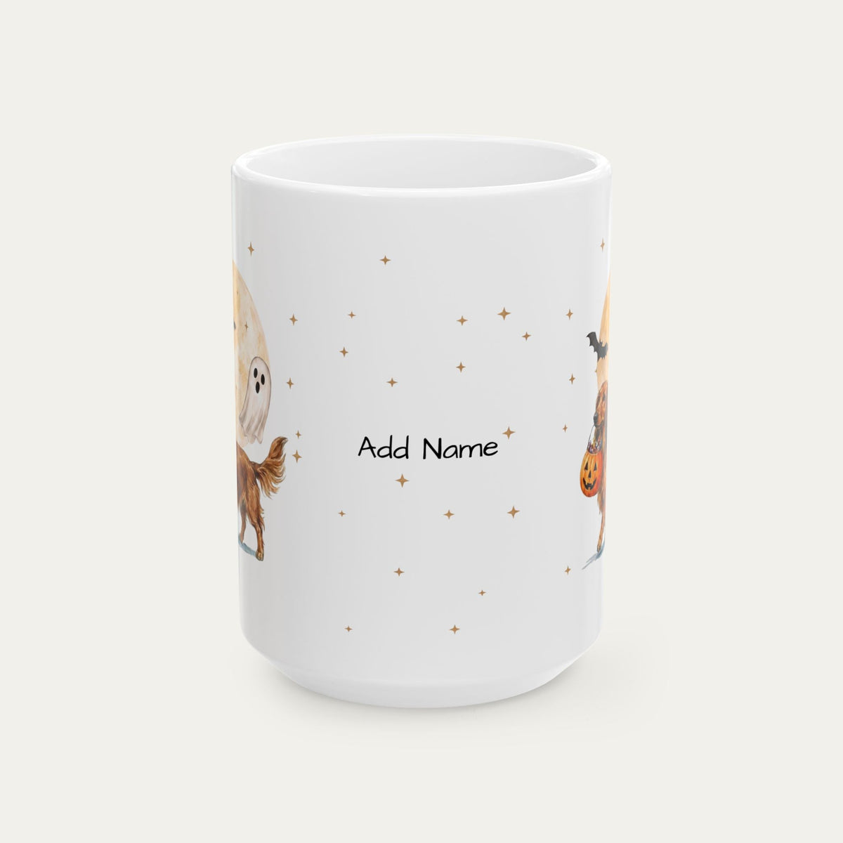 Custom Dachshund LH Brown Halloween mug