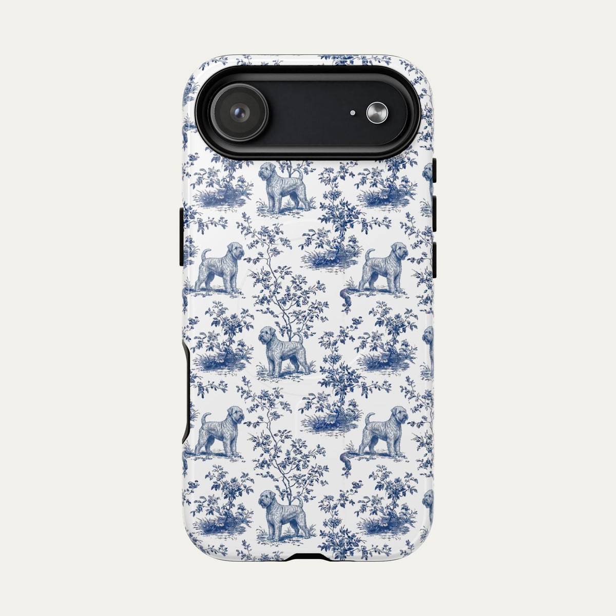 Wheaten Terrier Blue Toile Phone case