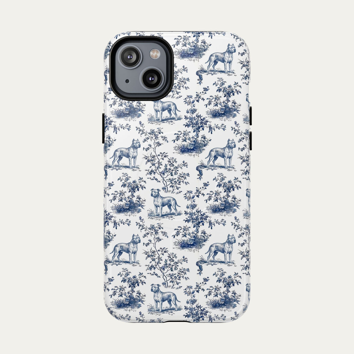 Pitbull Blue Toile Phone case