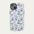 Basenji Blue Toile Phone case