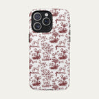 Sloughi Burgundy Toile phone Case