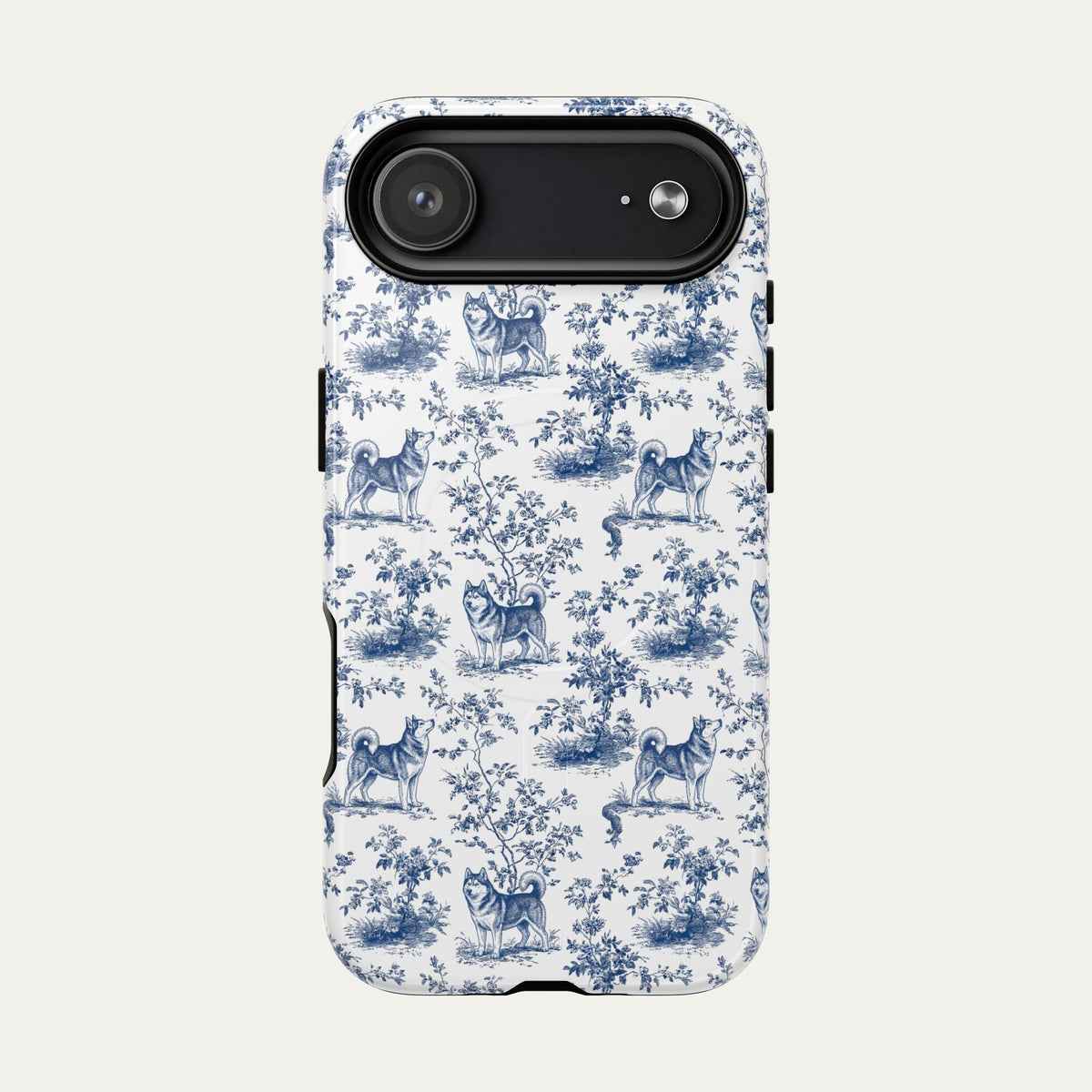Husky Blue Toile Phone case