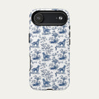 Irish Setter Blue Toile Phone case