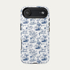 Jack Russell Terrier Blue Toile Phone case