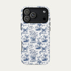 Akita Blue Toile Phone case