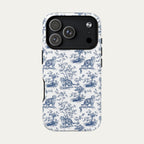 Scottish Fold Cat Blue Toile Phone case