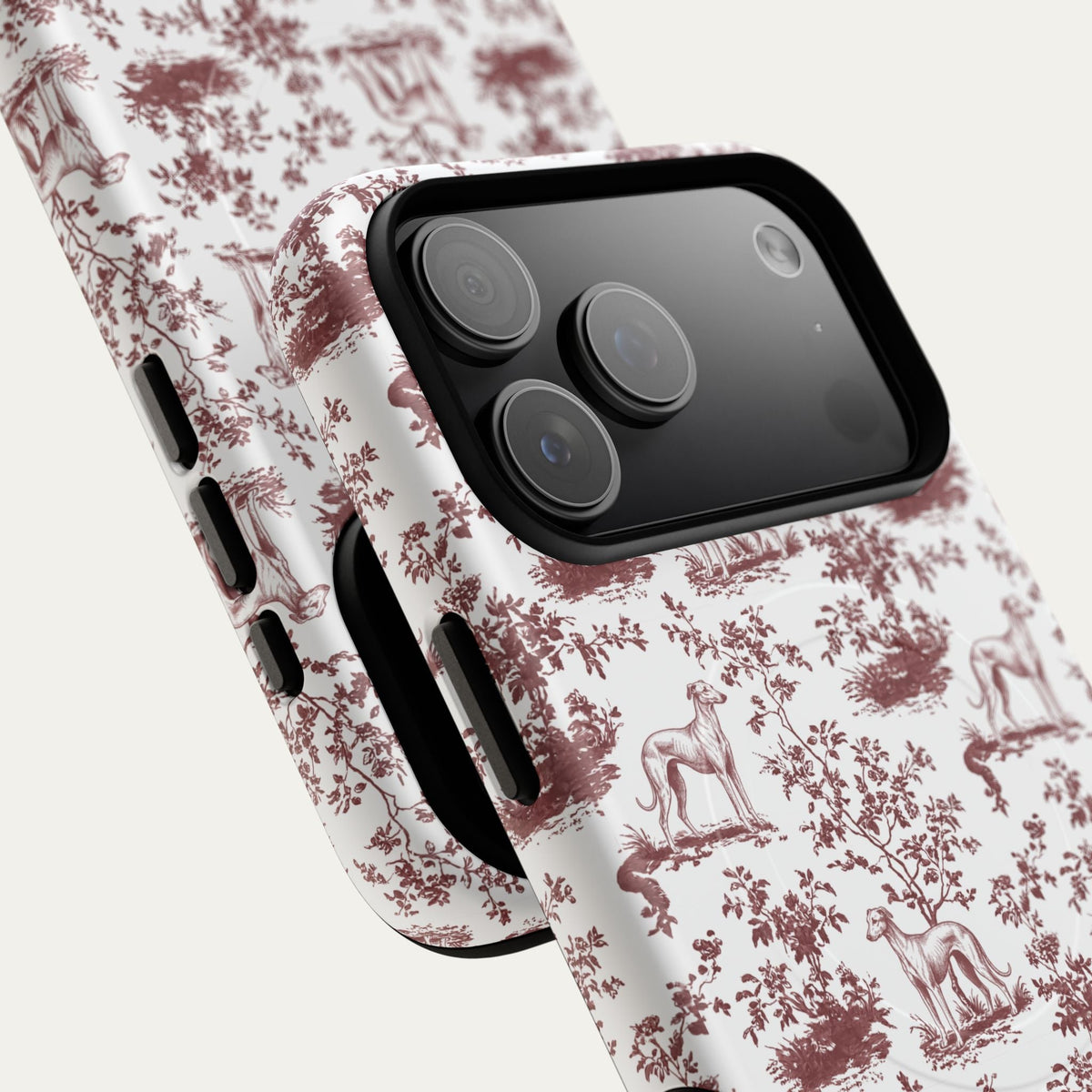 Sloughi Burgundy Toile phone Case
