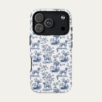 Rhodesian Ridgeback Blue Toile Phone case