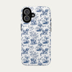Havanese Blue Toile Phone case