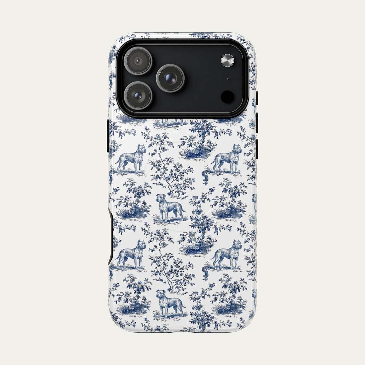 Pitbull Blue Toile Phone case